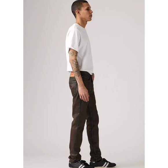 Levi's 34x32 Men's 511 Slim Fit Coated Jeans Coffee Buzz Brown - Picture 4 of 5